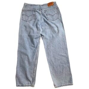 Levi's 550 40x30 (36x30) Vintage Made in USA Light Faded Blue Denim Worn